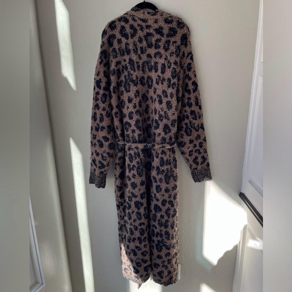 BNWT Skims Cozy Knit Unisex Robe in Limited Edition Sienna Leopard Print S/M - Picture 7 of 7